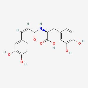 molecular formula C18H17NO7 B1236598 丁香酰胺 CAS No. 53755-03-6