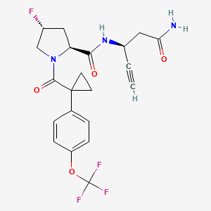 molecular formula C21H21F4N3O4 B12366047 Aep-IN-3 