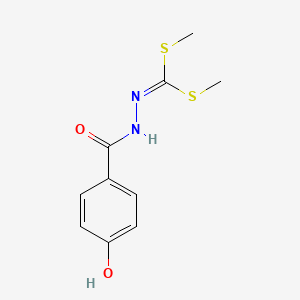 N-[bis(methylthio)methylideneamino]-4-hydroxybenzamide