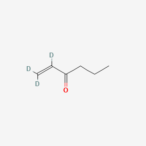 molecular formula C6H10O B12366258 1-Hexen-3-one-d3 