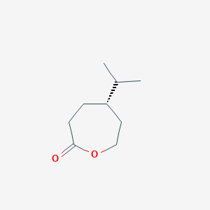 molecular formula C9H16O2 B123665 (5S)-5-propan-2-yloxepan-2-one CAS No. 151357-02-7