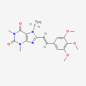 molecular formula C19H22N4O5 B1236653 Tmsx C-11 