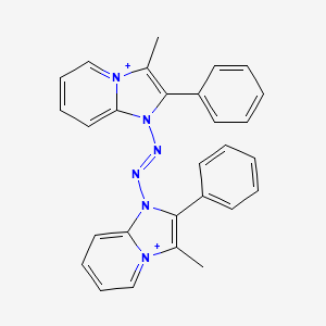 molecular formula C28H24N6+2 B1236655 Fazadinium CAS No. 36653-54-0