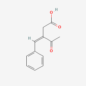 molecular formula C12H12O3 B1236663 Levulinic acid, 3-benzylidenyl- 