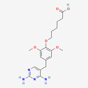 molecular formula C19H26N4O5 B12366638 Trimethoprim pentanoic acid 