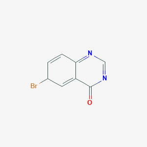 molecular formula C8H5BrN2O B12366643 6-bromo-6H-quinazolin-4-one 