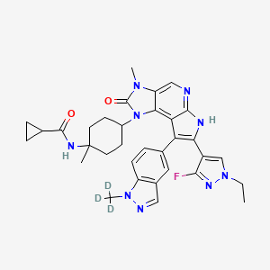 molecular formula C33H36FN9O2 B12366677 JAK2-IN-10 