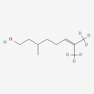 molecular formula C10H20O B12366688 Citronellol-d6 