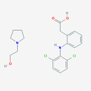 molecular formula C20H24Cl2N2O3 B123667 Diclofenac Epolamine CAS No. 119623-66-4