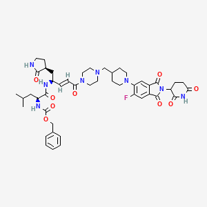 molecular formula C46H57FN8O9 B12366712 PROTAC KRAS G12D degrader 2 