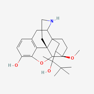 (2S,15R)-16-(2-hydroxy-3,3-dimethylbutan-2-yl)-15-methoxy-13-oxa-5-azahexacyclo[13.2.2.12,8.01,6.02,14.012,20]icosa-8(20),9,11-trien-11-ol