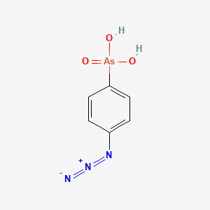 molecular formula C6H6AsN3O3 B12366819 4-Azidophenylarsonic acid CAS No. 861605-27-8