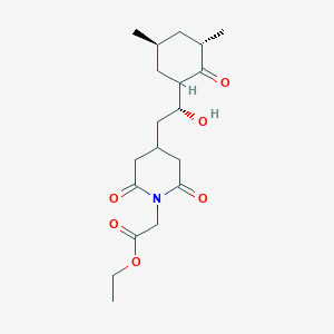 2-[4-[(2R)-2-[(3S,5S)-3,5-dimethyl-2-oxocyclohexyl]-2-hydroxyethyl]-2,6-dioxo-1-piperidinyl]acetic acid ethyl ester