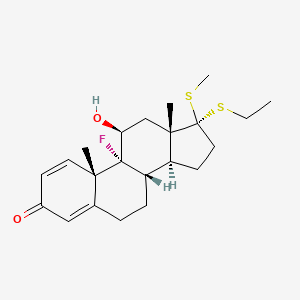 molecular formula C22H31FO2S2 B1236698 Tipredane CAS No. 85197-77-9