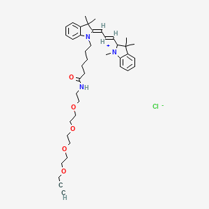 molecular formula C41H56ClN3O5 B12367035 Cy3-PEG4-Alkyne 