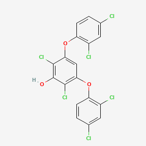 molecular formula C18H8Cl6O3 B1236704 2,6-Dichloro-3,5-bis(2,4-dichlorophenoxy)phenol CAS No. 850655-31-1