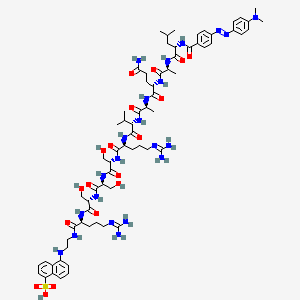 molecular formula C70H104N22O18S B12367258 DABCYL-TNF-|A-EDANS (-4 to +6) (human) 