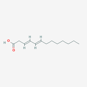 molecular formula C13H22O2 B1236726 (3E,5E)-tridecadienoic acid 