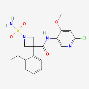 molecular formula C19H23ClN4O4S B12367300 ACT-1016-0707 