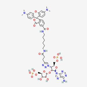 molecular formula C51H62N12O18P2 B12367313 TAMRA-isoADPr 