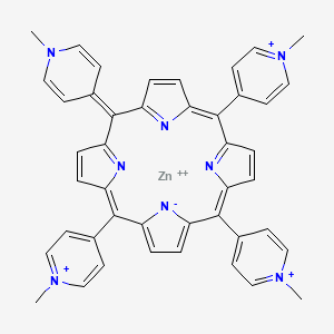 molecular formula C44H36N8Zn+4 B1236743 Zinc tetra(4-N-methylpyridyl)porphine CAS No. 40603-58-5