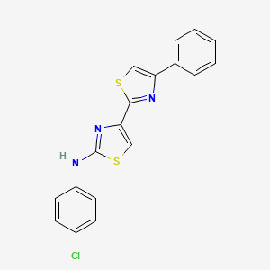 molecular formula C18H12ClN3S2 B12367499 CYP1B1 ligand 3 