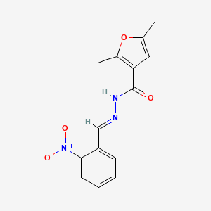 2,5-Dimethyl-furan-3-carboxylic acid (2-nitro-benzylidene)-hydrazide