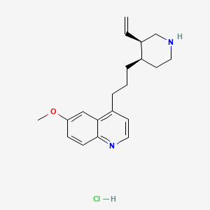(3R-cis)-6-methoxy-4-[3-(3-vinyl-4-piperidyl)propyl]quinoline monohydrochloride