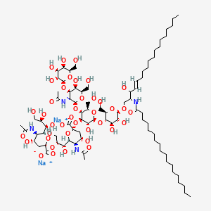 molecular formula C84H146N4Na2O39 B12367636 Ganglioside GD1b Disodium Salt (Bovine Brain) 