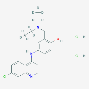 molecular formula C20H24Cl3N3O B12367676 Amodiaquine-d10 (hydrochloride) 