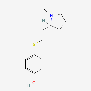 2-[2-(4-Hydroxyphenyl)thioethyl]-1-methylpyrrolidine