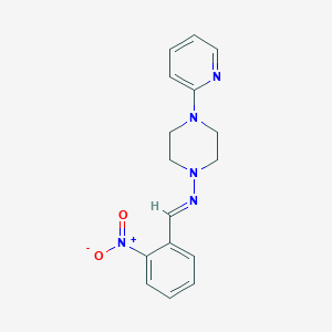(2-Nitro-benzylidene)-(4-pyridin-2-yl-piperazin-1-yl)-amine