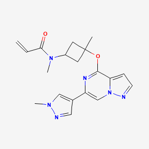 molecular formula C19H22N6O2 B12367742 BIIB129 