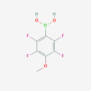 molecular formula C7H5BF4O3 B123678 (2,3,5,6-Tetrafluoro-4-methoxyphenyl)boronic Acid CAS No. 871126-20-4