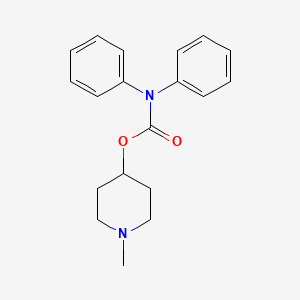 molecular formula C19H22N2O2 B12367824 mAChR antagonist 1 CAS No. 101491-79-6