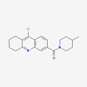 (9-Chloro-5,6,7,8-tetrahydroacridin-3-yl)-(4-methyl-1-piperidinyl)methanone