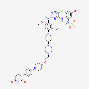 molecular formula C49H65ClN10O7S B12367960 PROTAC EGFR degrader 10 