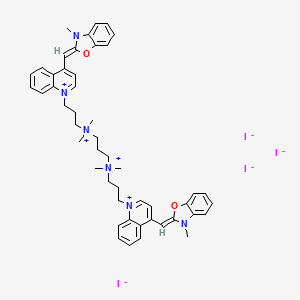molecular formula C49H58I4N6O2 B12368027 Thiazole orange dimer YOYO 1 