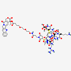 molecular formula C75H100N18O27S3 B12368133 iRGD-CPT 