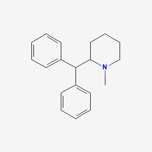 molecular formula C19H23N B1236824 Piperidine, 2-(diphenylmethyl)-1-methyl- CAS No. 63175-09-7