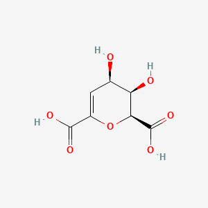 molecular formula C7H8O7 B1236848 2,6-Anhydro-3-deoxy-D-lyxo-hept-2-enaric acid CAS No. 34098-52-7
