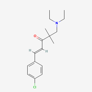 molecular formula C17H24ClNO B1236868 1-(4-Chlorophenyl)-4,4-dimethyl-5-diethylamino-1-penten-3-one 