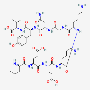 molecular formula C48H78N12O16 B12368707 EGFRvIII peptide 