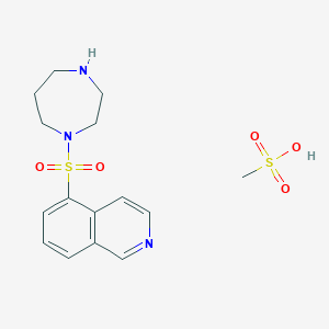 molecular formula C15H21N3O5S2 B12368770 Fasudil mesylate CAS No. 1001206-62-7