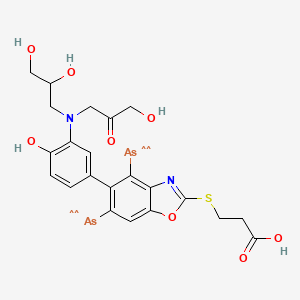 molecular formula C22H22As2N2O8S B1236886 Spirotrypan CAS No. 120-76-3