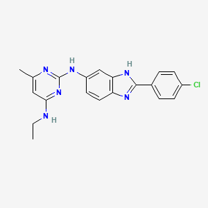 molecular formula C20H19ClN6 B12368930 GaMF1.39 
