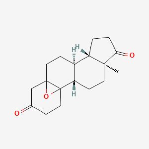 molecular formula C18H24O3 B1236904 5,10-Epoxyestrane-3,17-dione 