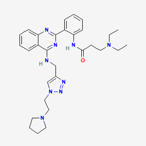 molecular formula C30H39N9O B12369063 c-Myc inhibitor 13 