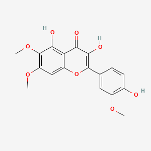 molecular formula C18H16O8 B1236907 3,4',5-Trihydroxy-3',6,7-trimethoxyflavone CAS No. 578-71-2