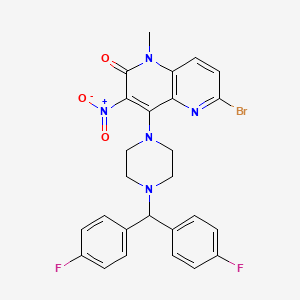 molecular formula C26H22BrF2N5O3 B12369131 BMS-496 